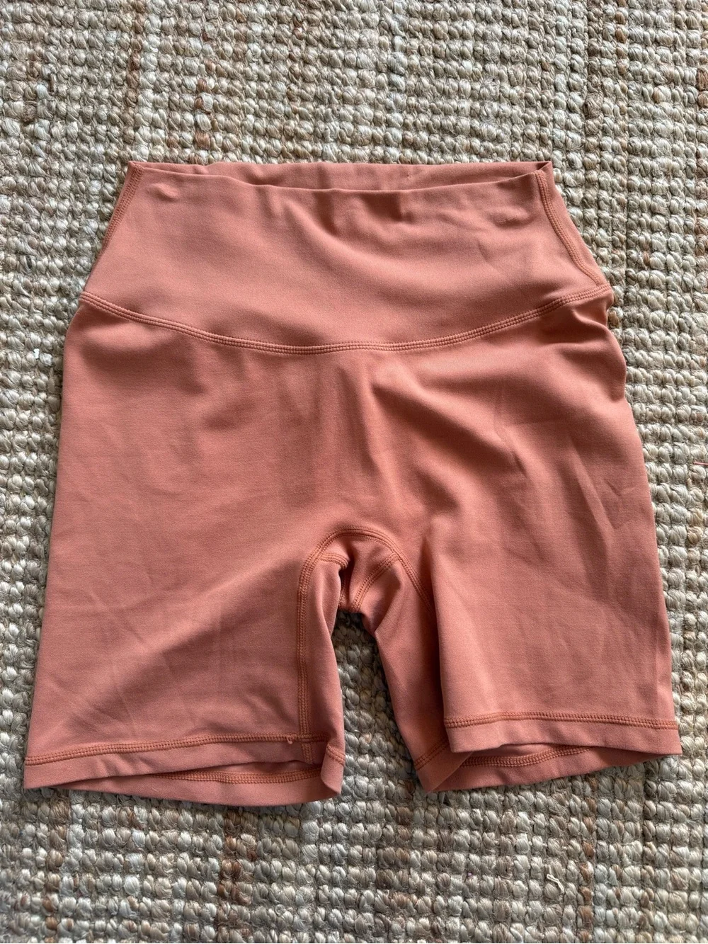 PARAGON High Rise Biker Shorts | 7” Inseam | Terracotta | M